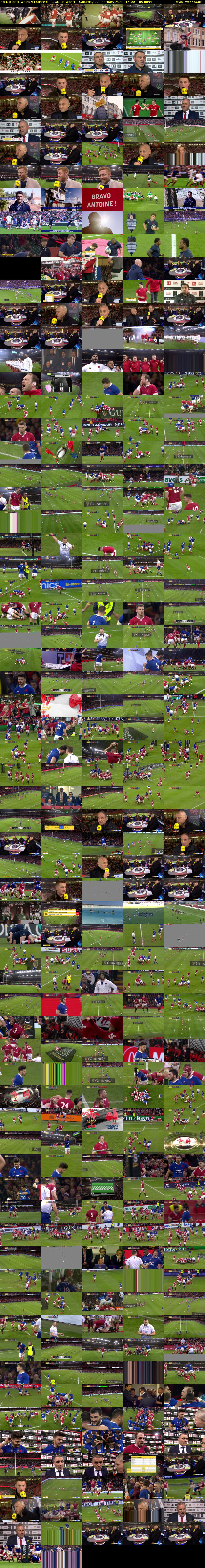 Six Nations: Wales v France (BBC ONE N West) Saturday 22 February 2020 16:00 - 19:05