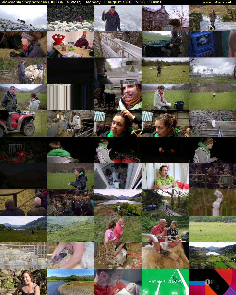 Snowdonia Shepherdess (BBC ONE N West) Monday 13 August 2018 19:30 - 20:00