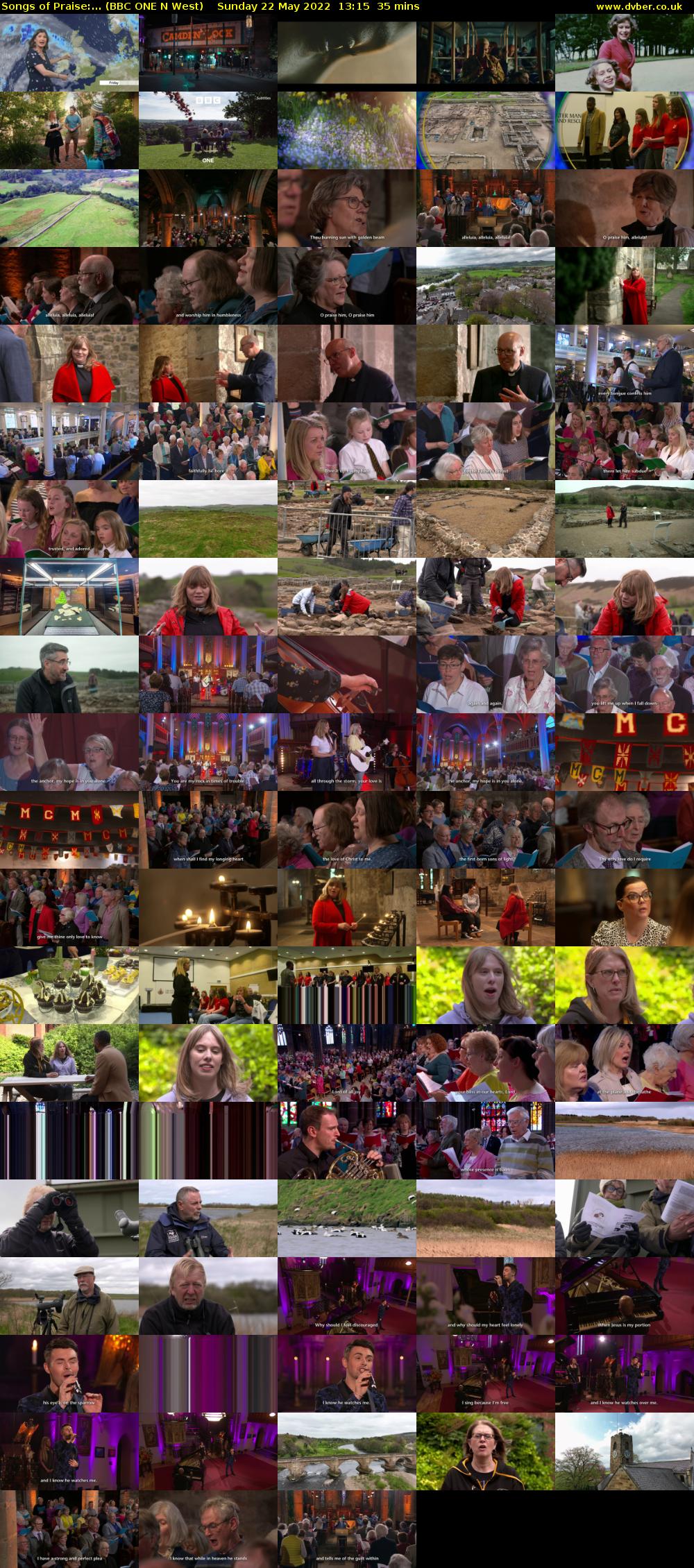 Songs of Praise:... (BBC ONE N West) Sunday 22 May 2022 13:15 - 13:50