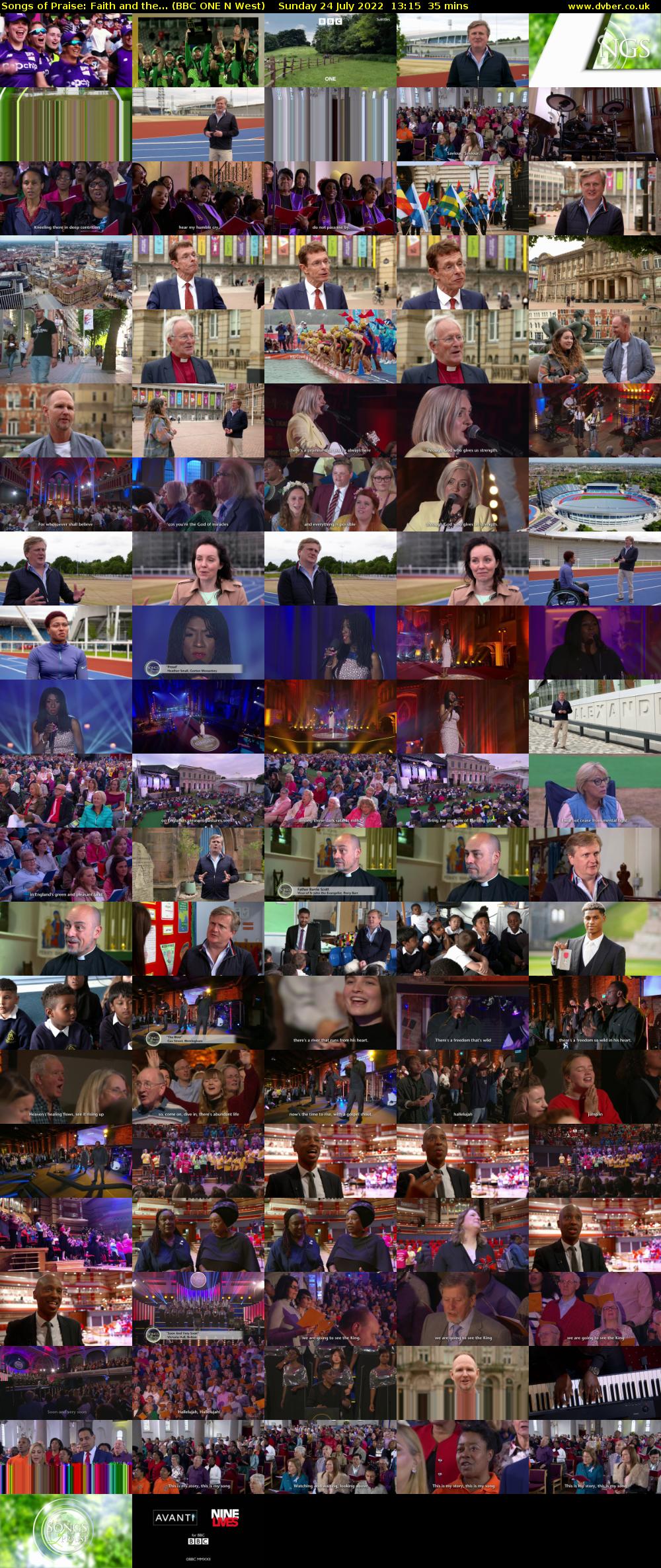 Songs of Praise: Faith and the... (BBC ONE N West) Sunday 24 July 2022 13:15 - 13:50