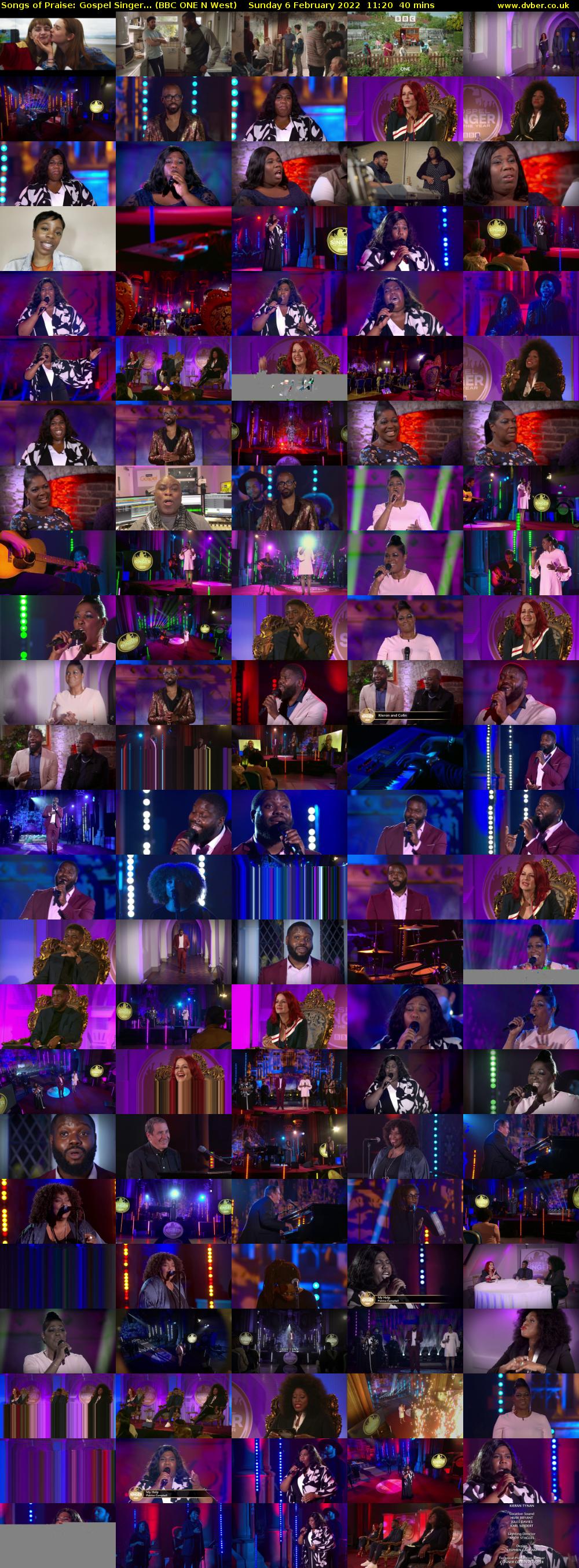 Songs of Praise: Gospel Singer... (BBC ONE N West) Sunday 6 February 2022 11:20 - 12:00