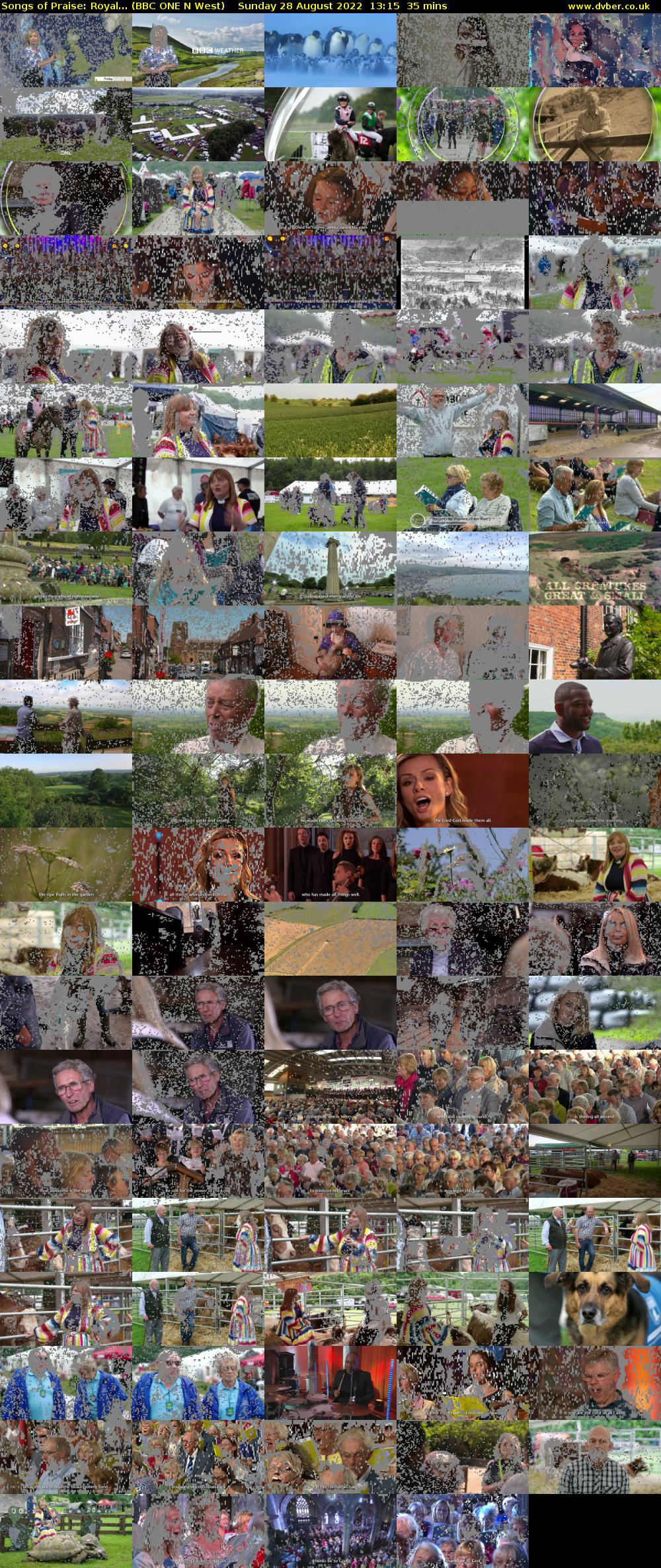 Songs of Praise: Royal... (BBC ONE N West) Sunday 28 August 2022 13:15 - 13:50