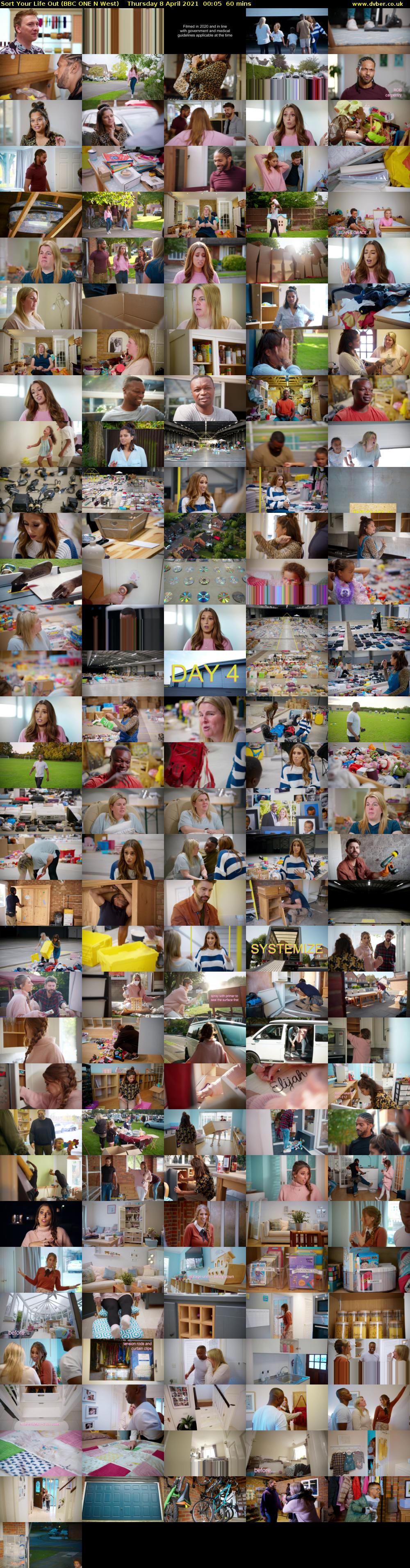Sort Your Life Out (BBC ONE N West) Thursday 8 April 2021 00:05 - 01:05