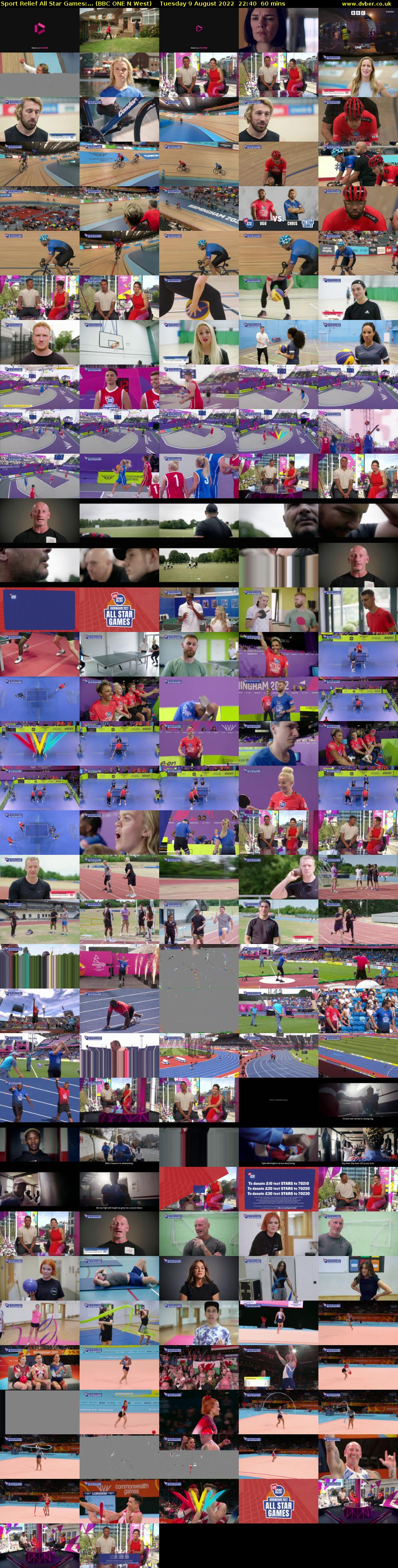 Sport Relief All Star Games:... (BBC ONE N West) Tuesday 9 August 2022 22:40 - 23:40
