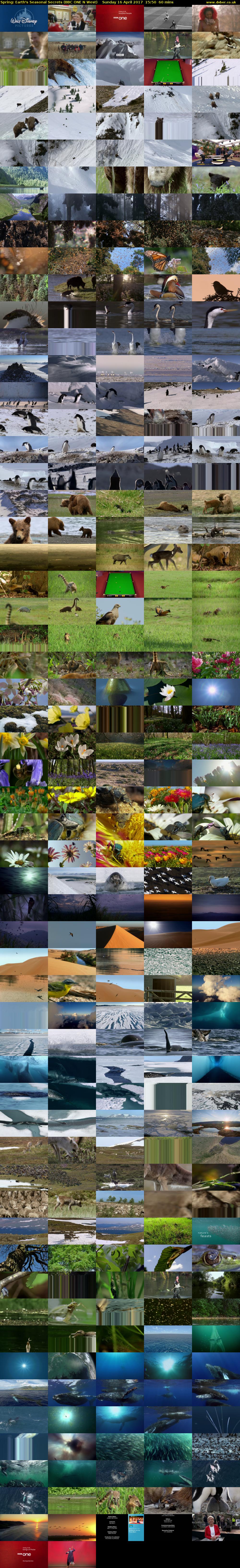 Spring: Earth's Seasonal Secrets (BBC ONE N West) Sunday 16 April 2017 15:50 - 16:50
