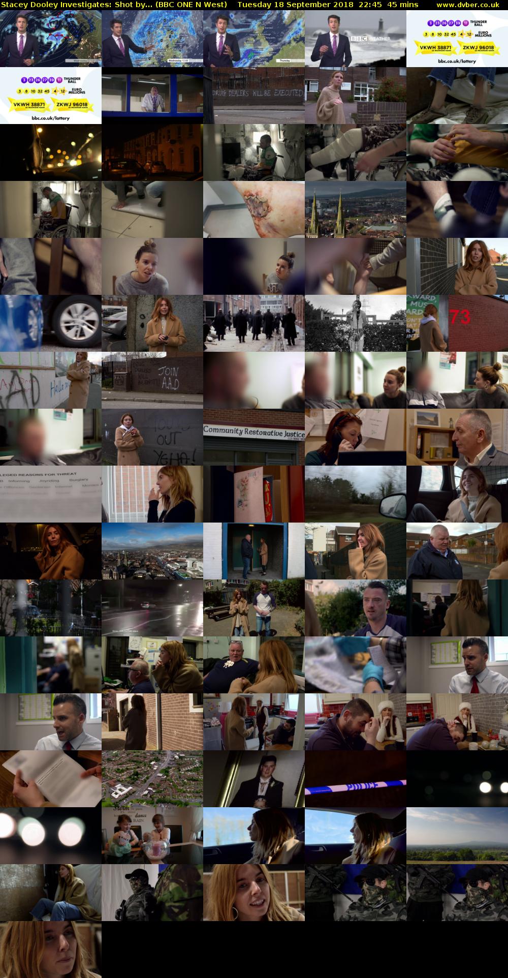 Stacey Dooley Investigates: Shot by... (BBC ONE N West) Tuesday 18 September 2018 22:45 - 23:30