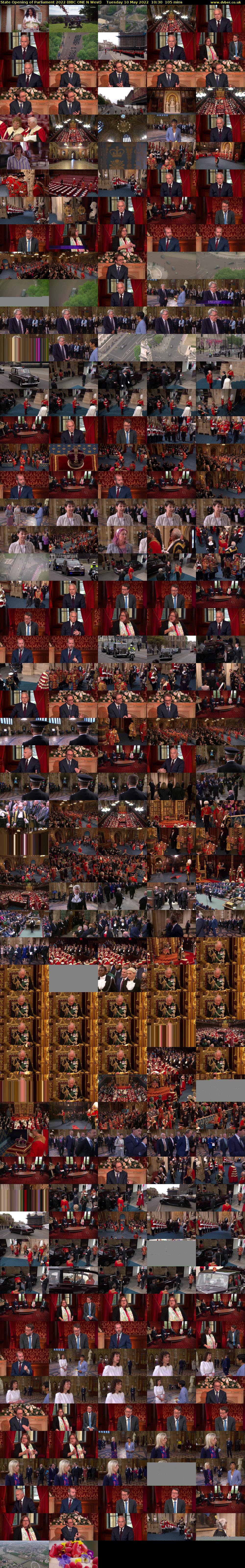 State Opening of Parliament 2022 (BBC ONE N West) Tuesday 10 May 2022 10:30 - 12:15