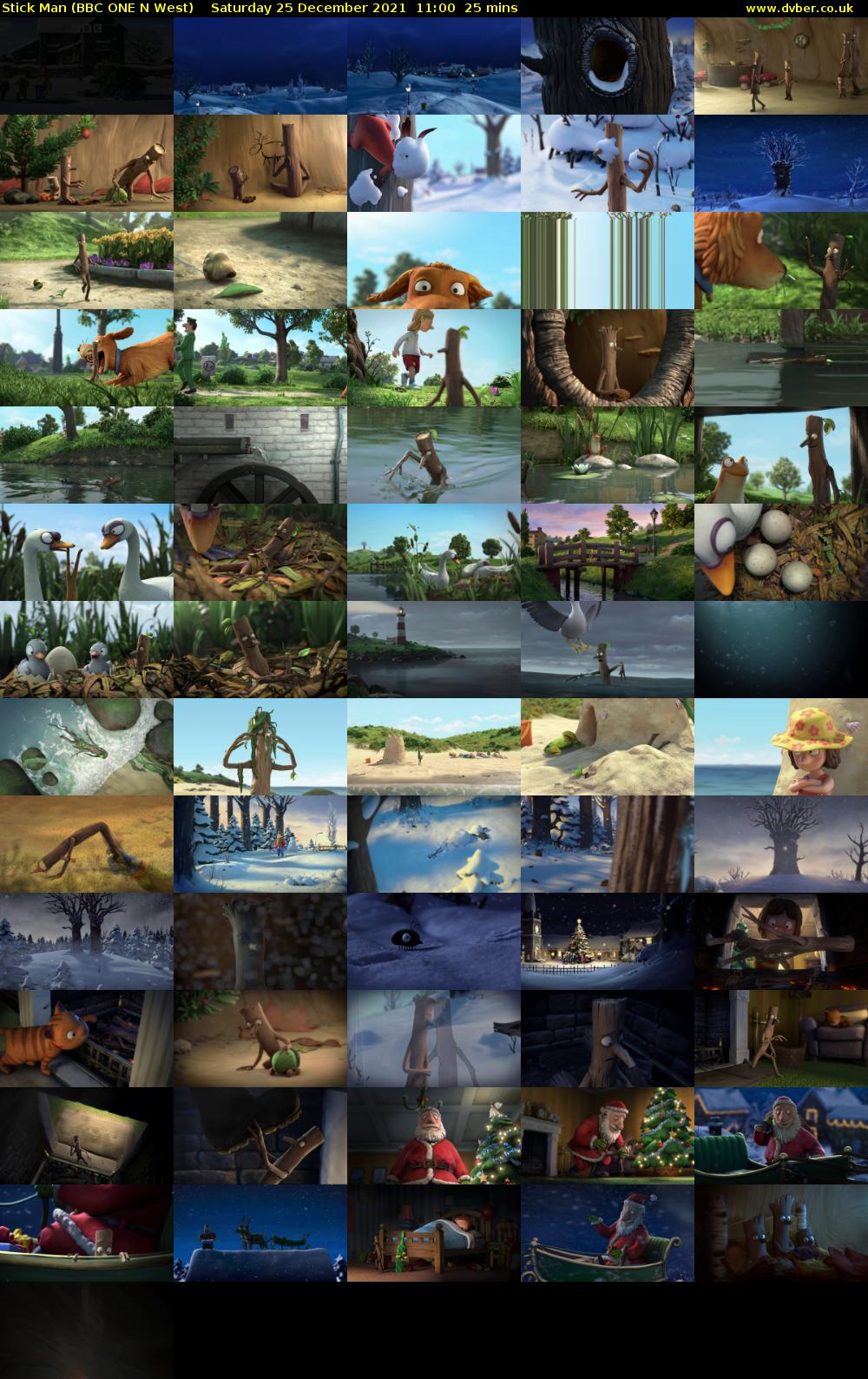 Stick Man (BBC ONE N West) Saturday 25 December 2021 11:00 - 11:25