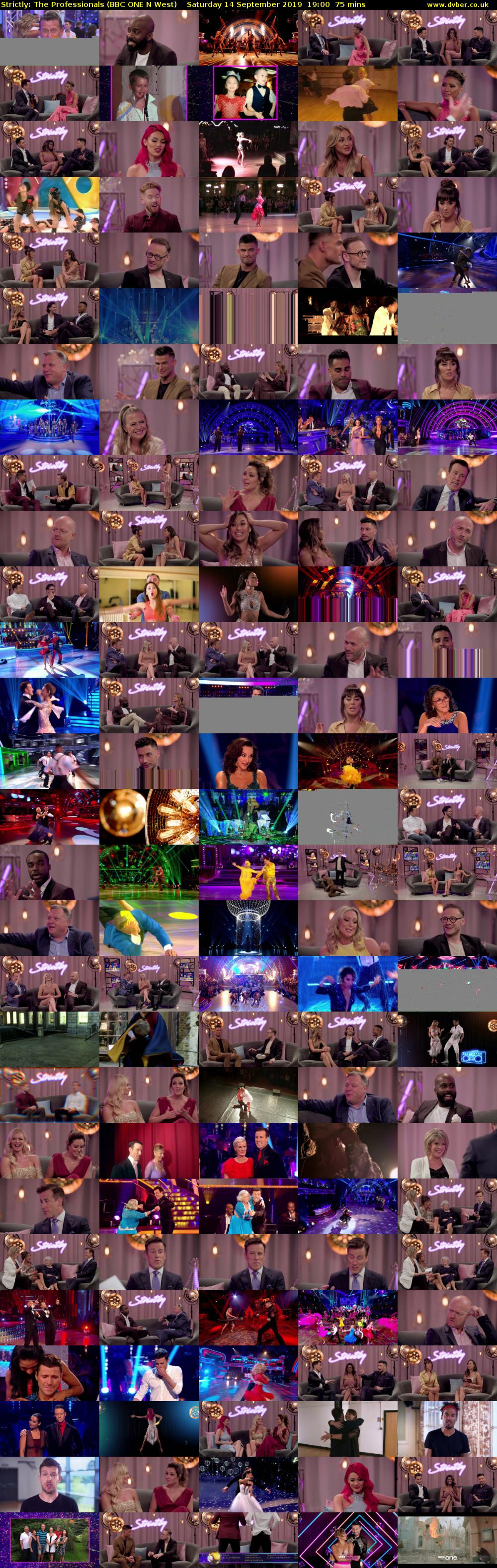 Strictly: The Professionals (BBC ONE N West) Saturday 14 September 2019 19:00 - 20:15
