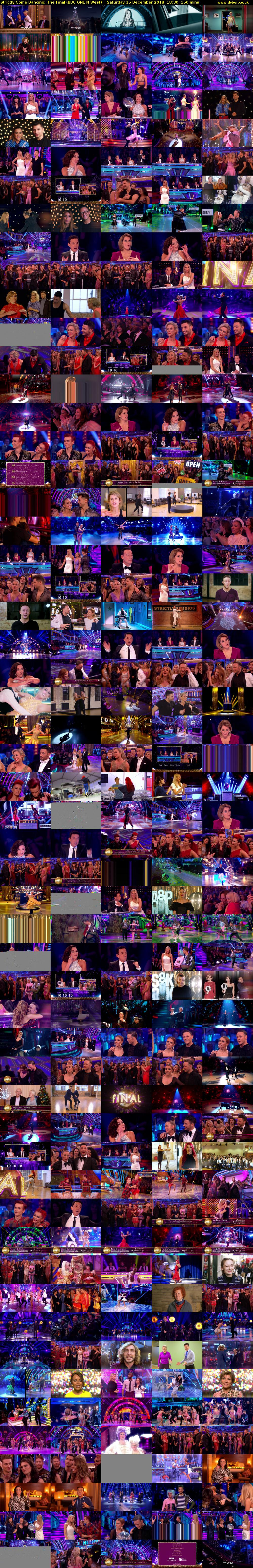 Strictly Come Dancing: The Final (BBC ONE N West) Saturday 15 December 2018 18:30 - 21:00
