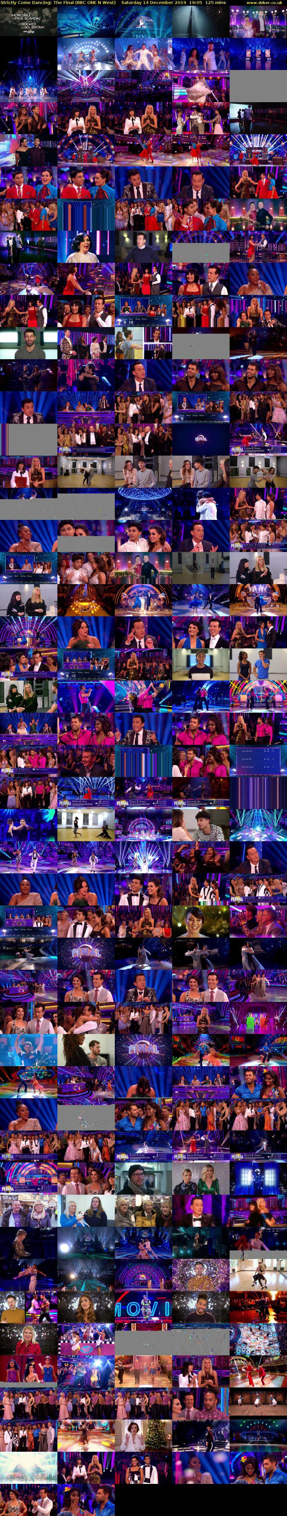 Strictly Come Dancing: The Final (BBC ONE N West) Saturday 14 December 2019 19:05 - 21:10