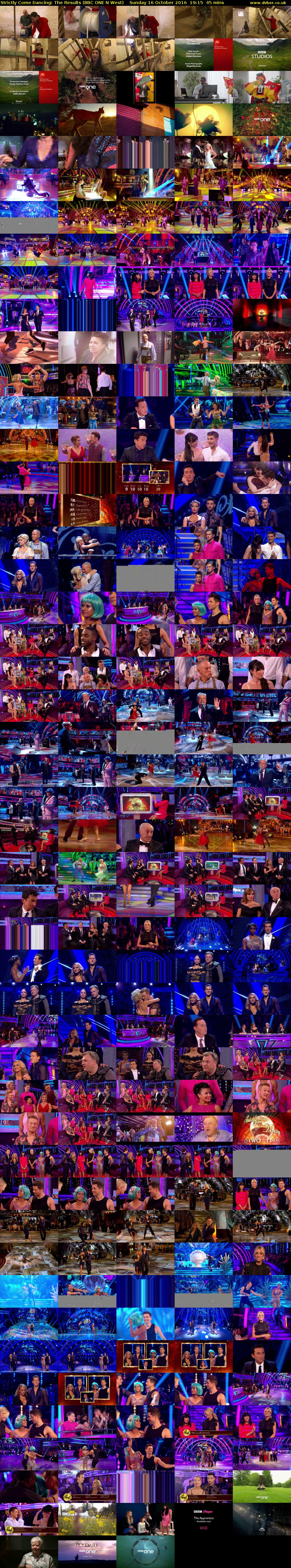 Strictly Come Dancing: The Results (BBC ONE N West) Sunday 16 October 2016 19:15 - 20:00