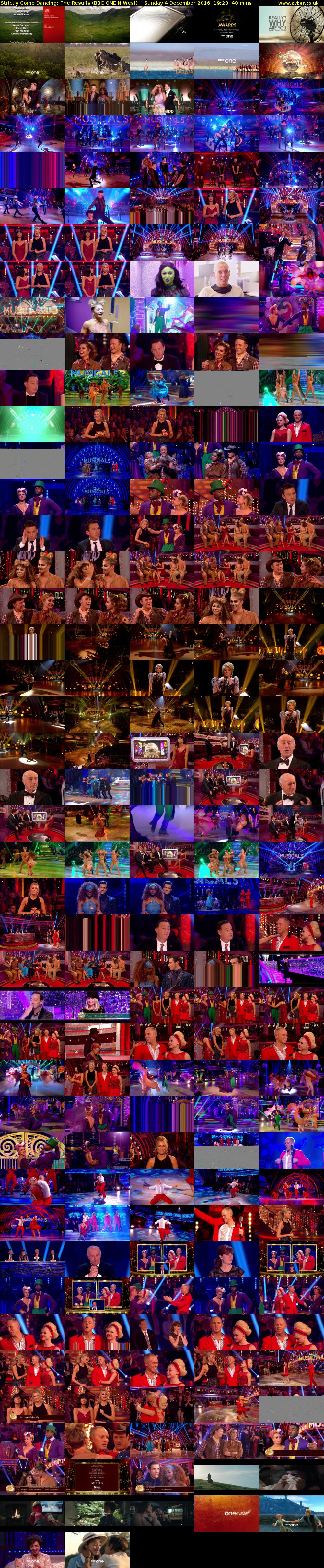 Strictly Come Dancing: The Results (BBC ONE N West) Sunday 4 December 2016 19:20 - 20:00