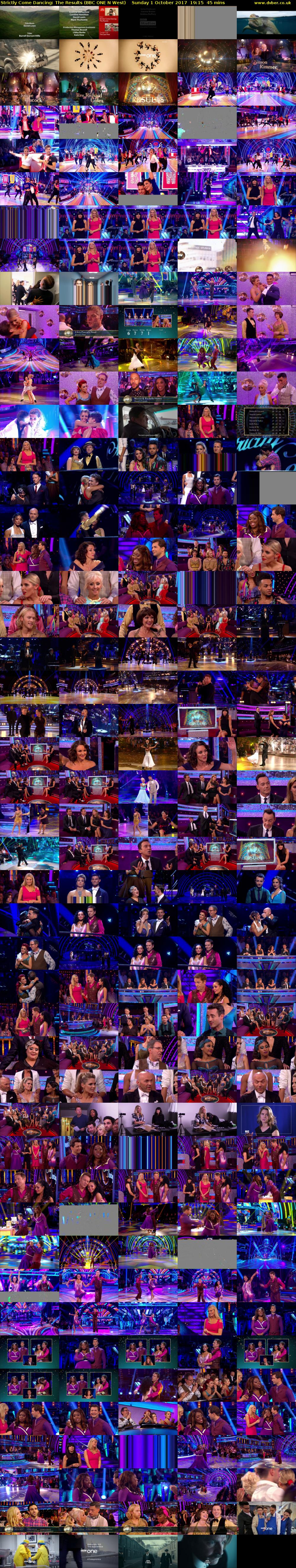 Strictly Come Dancing: The Results (BBC ONE N West) Sunday 1 October 2017 19:15 - 20:00