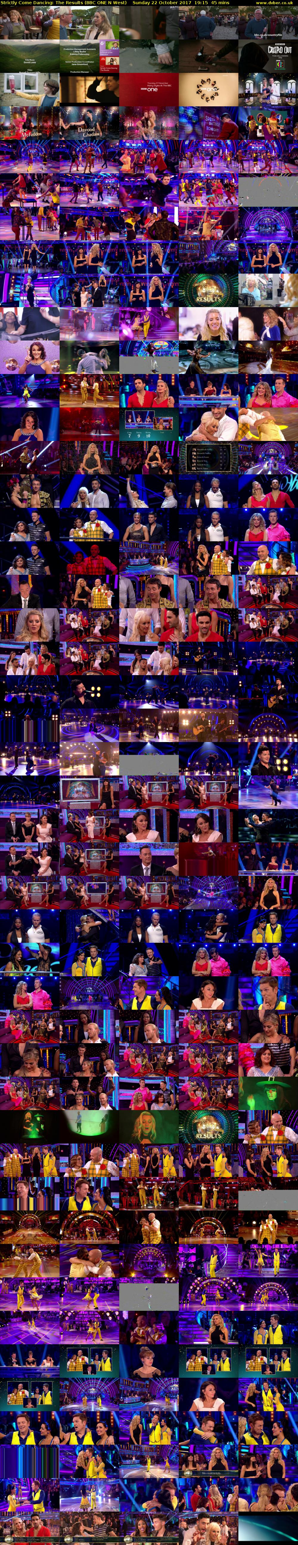 Strictly Come Dancing: The Results (BBC ONE N West) Sunday 22 October 2017 19:15 - 20:00