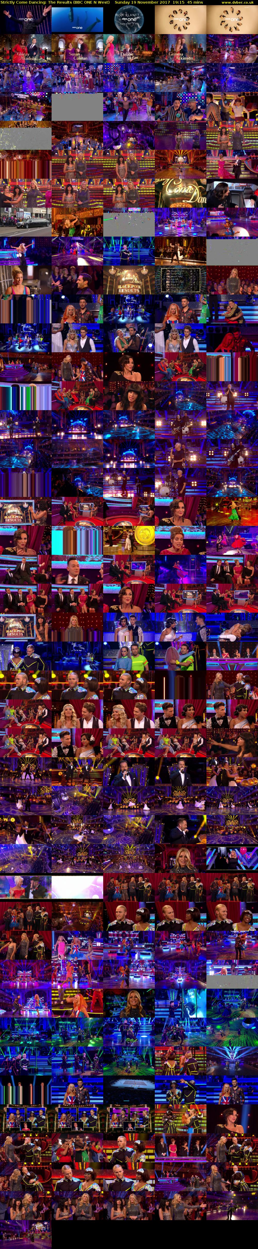 Strictly Come Dancing: The Results (BBC ONE N West) Sunday 19 November 2017 19:15 - 20:00
