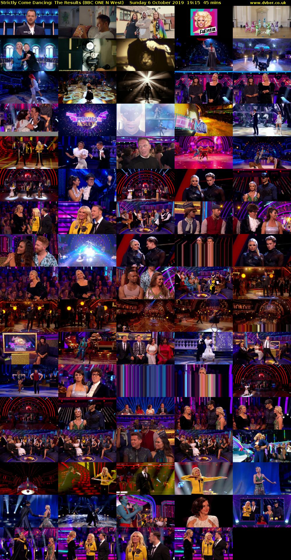 Strictly Come Dancing: The Results (BBC ONE N West) Sunday 6 October 2019 19:15 - 20:00