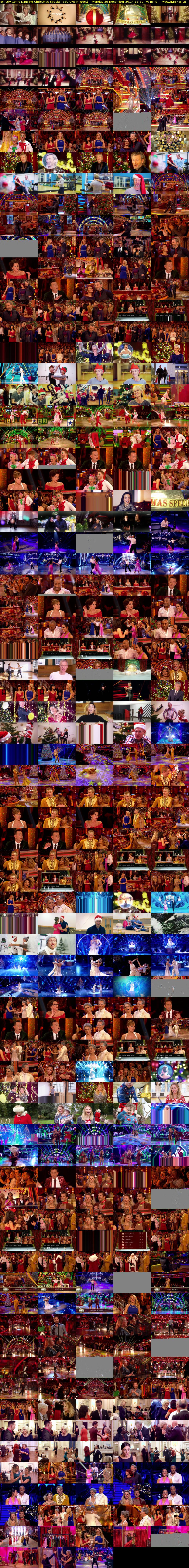 Strictly Come Dancing Christmas Special (BBC ONE N West) Monday 25 December 2017 18:30 - 19:40
