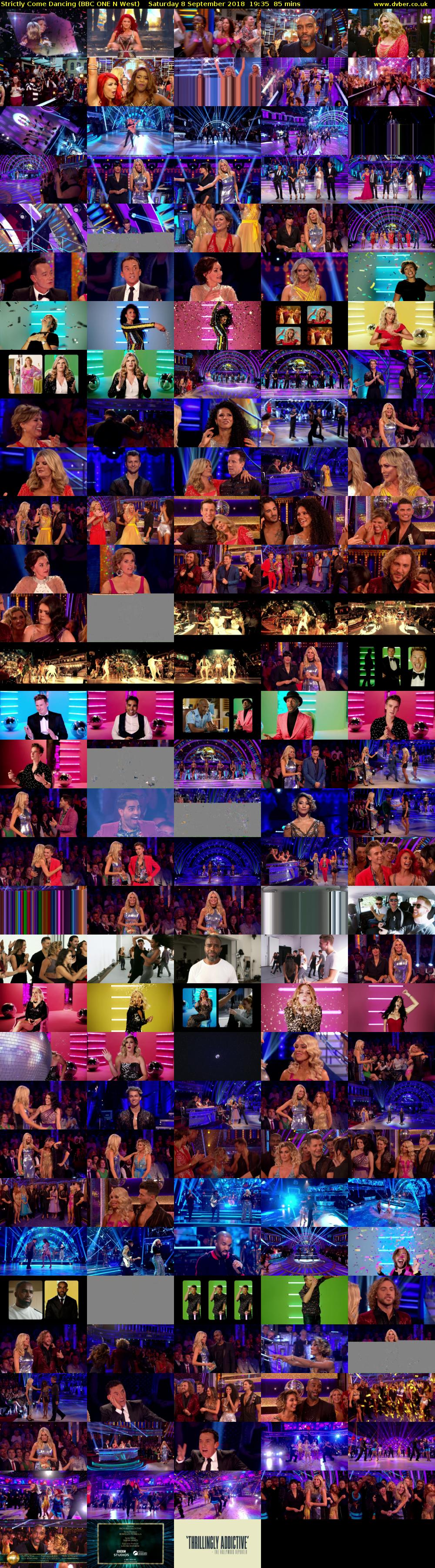 Strictly Come Dancing (BBC ONE N West) Saturday 8 September 2018 19:35 - 21:00