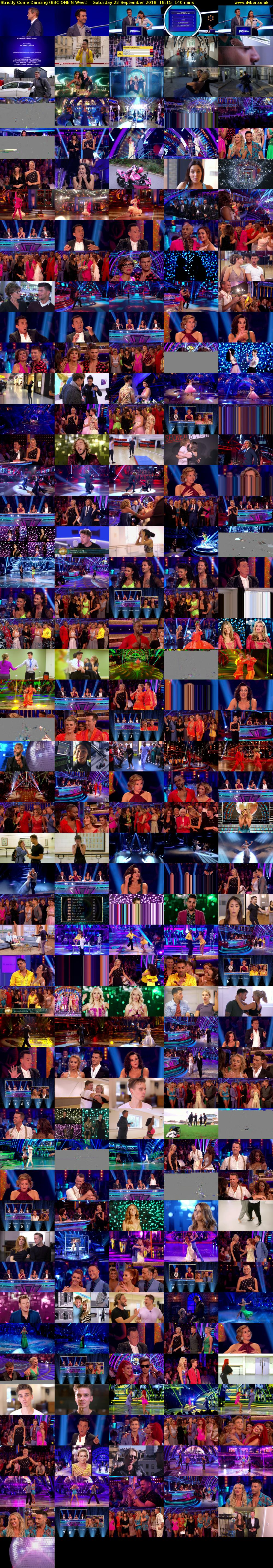 Strictly Come Dancing (BBC ONE N West) Saturday 22 September 2018 18:15 - 20:35