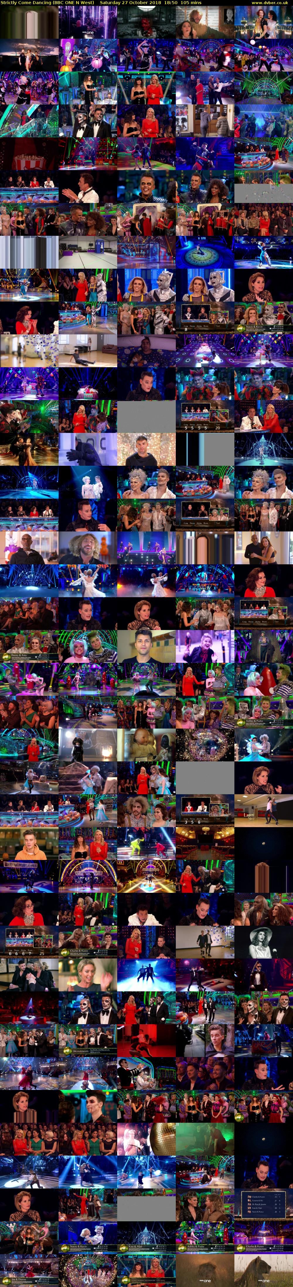 Strictly Come Dancing (BBC ONE N West) Saturday 27 October 2018 18:50 - 20:35