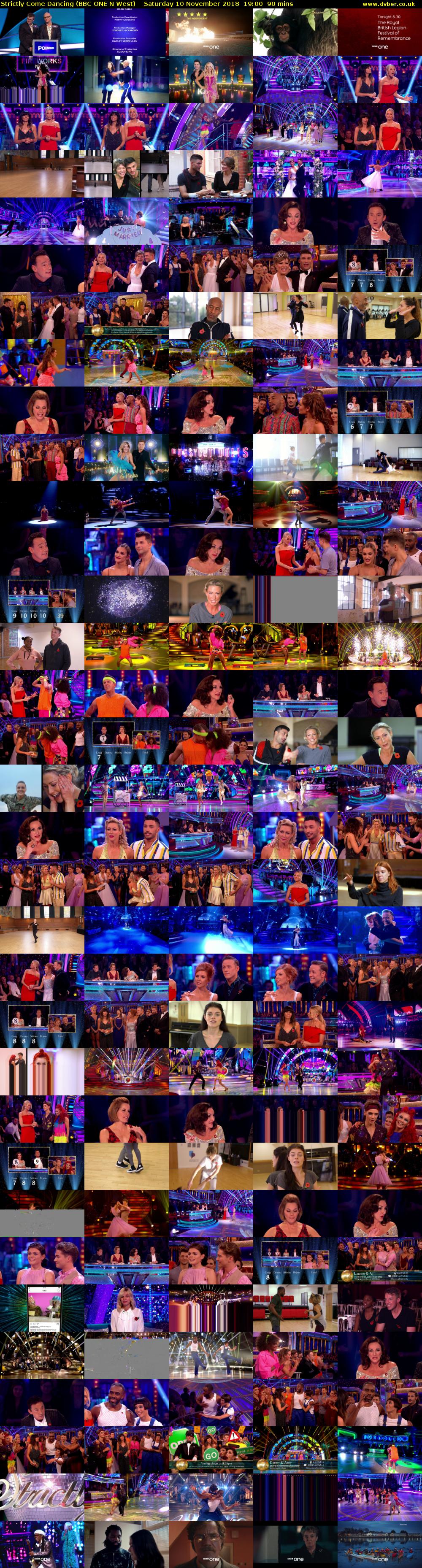 Strictly Come Dancing (BBC ONE N West) Saturday 10 November 2018 19:00 - 20:30