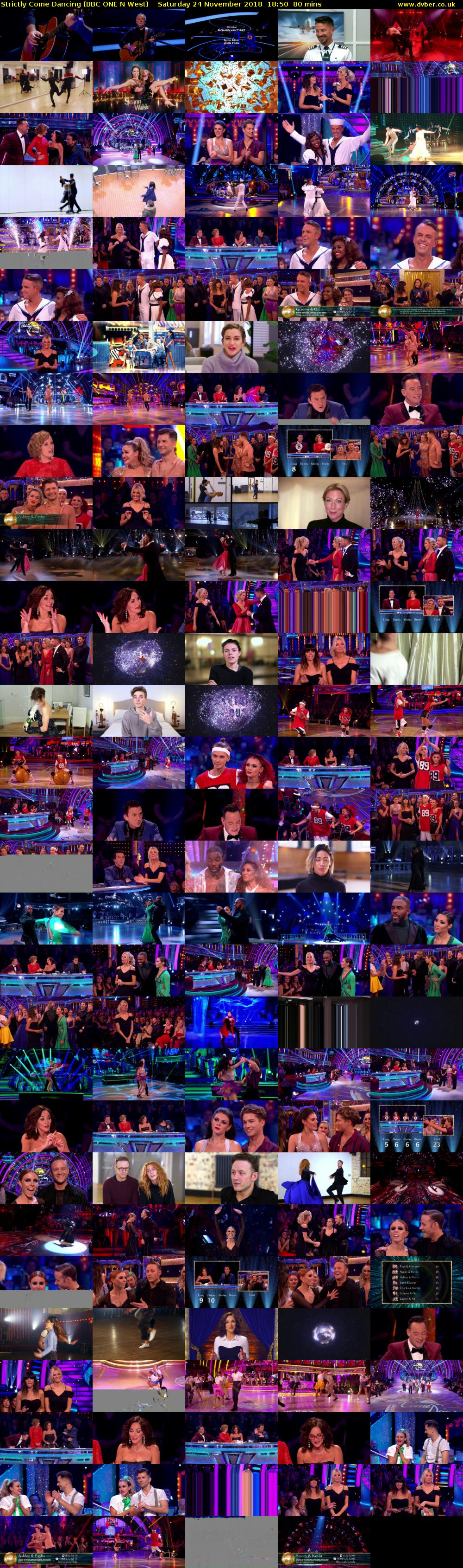 Strictly Come Dancing (BBC ONE N West) Saturday 24 November 2018 18:50 - 20:10