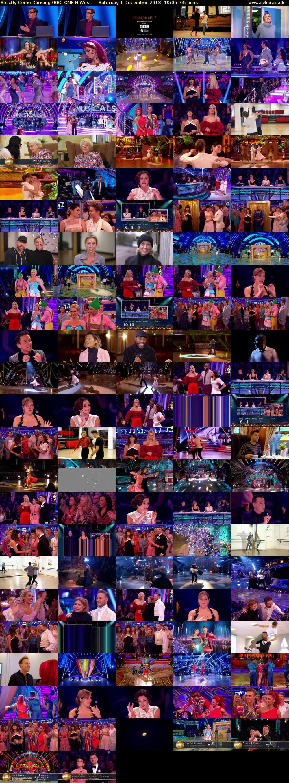 Strictly Come Dancing (BBC ONE N West) Saturday 1 December 2018 19:05 - 20:10