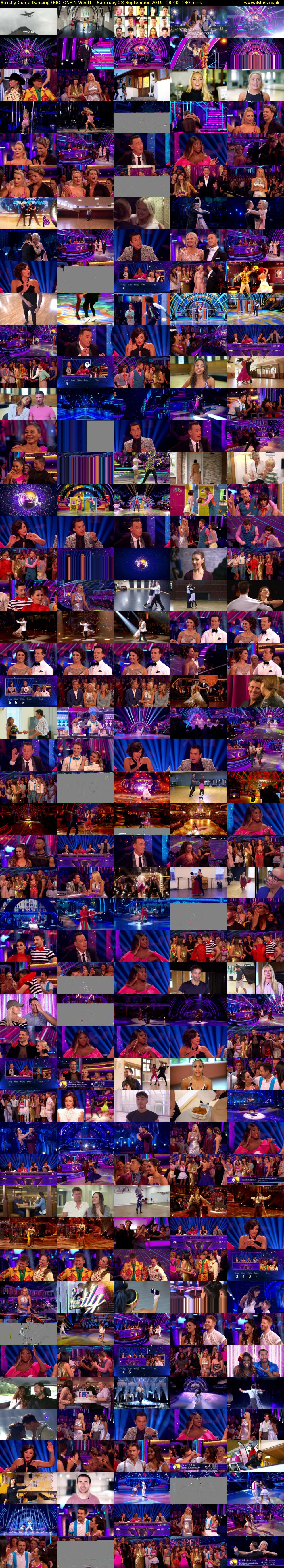 Strictly Come Dancing (BBC ONE N West) Saturday 28 September 2019 18:40 - 20:50