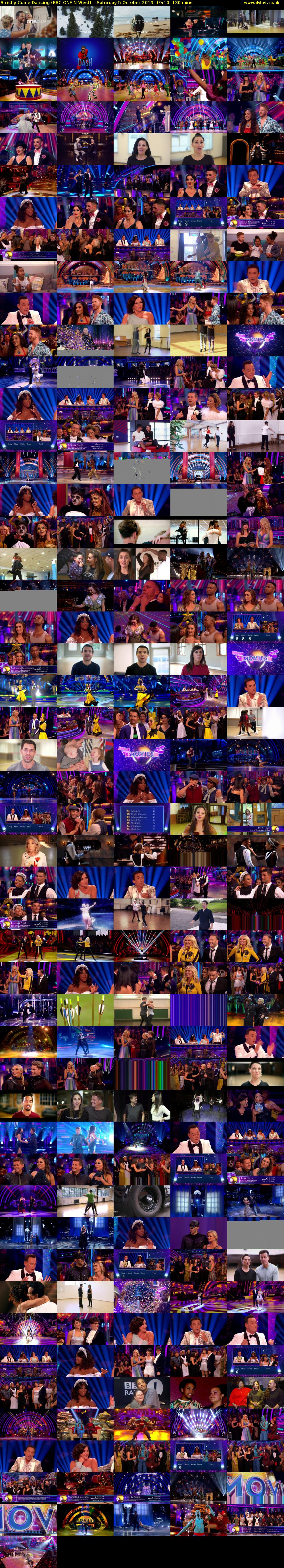 Strictly Come Dancing (BBC ONE N West) Saturday 5 October 2019 19:10 - 21:20