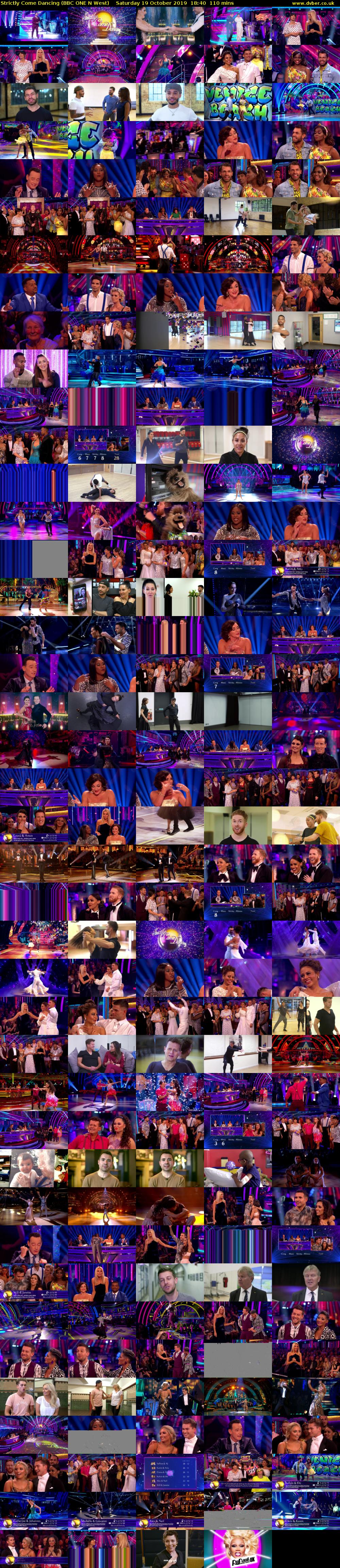 Strictly Come Dancing (BBC ONE N West) Saturday 19 October 2019 18:40 - 20:30