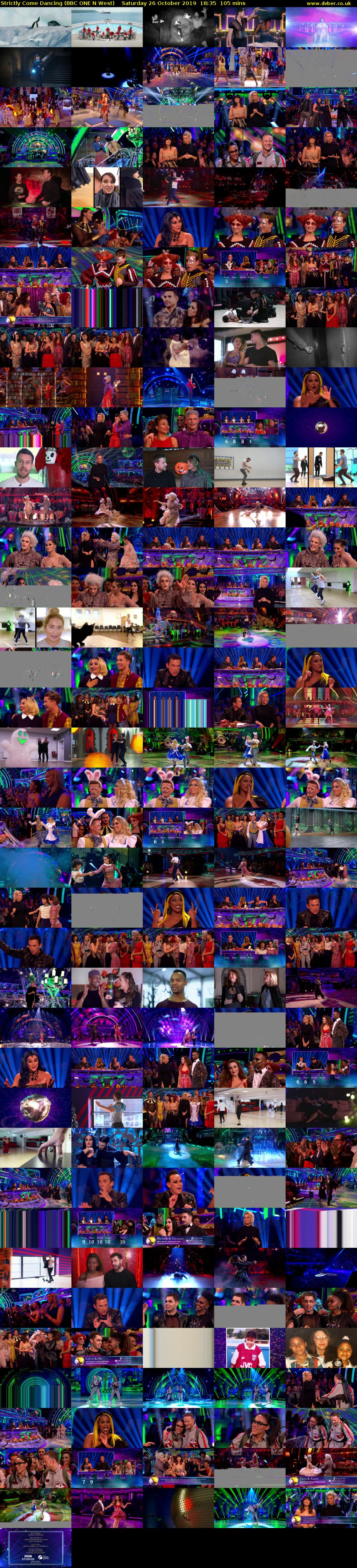 Strictly Come Dancing (BBC ONE N West) Saturday 26 October 2019 18:35 - 20:20