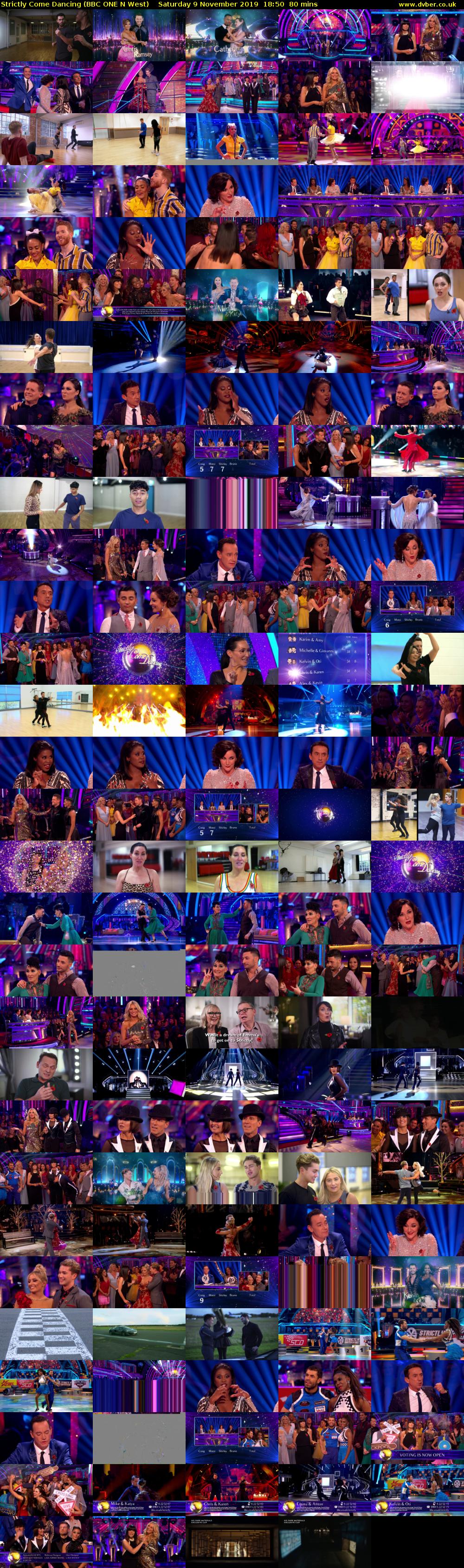 Strictly Come Dancing (BBC ONE N West) Saturday 9 November 2019 18:50 - 20:10