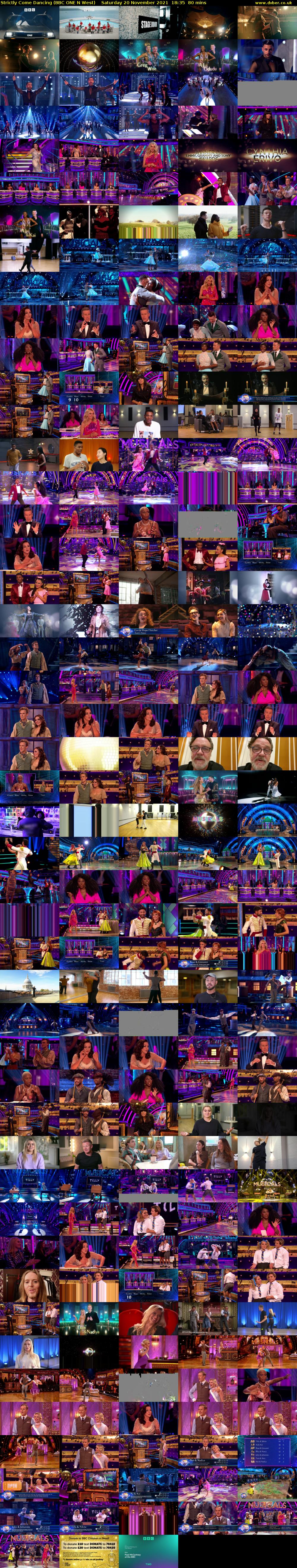 Strictly Come Dancing (BBC ONE N West) Saturday 20 November 2021 18:35 - 19:55