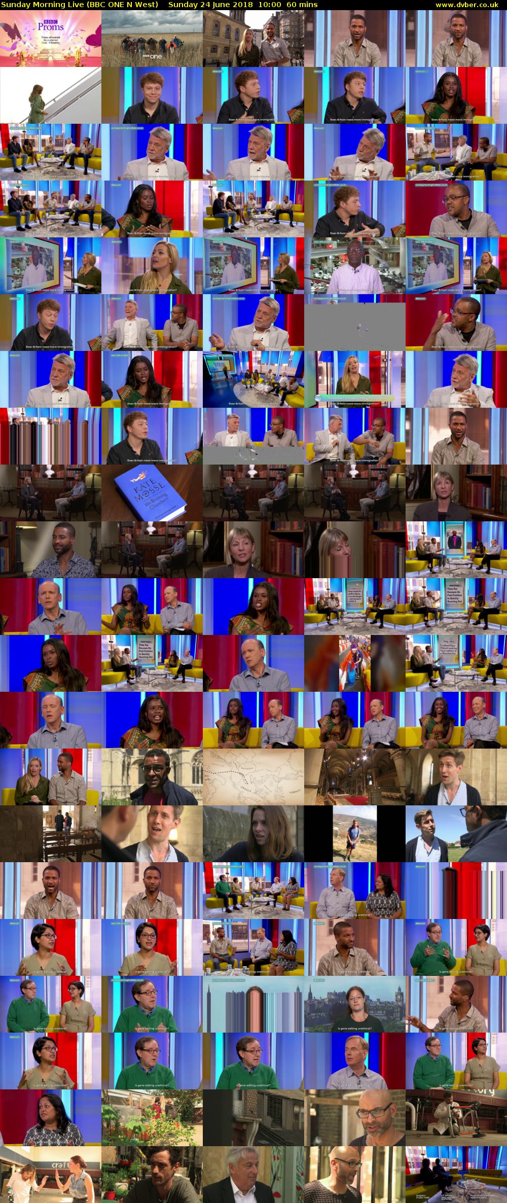 Sunday Morning Live (BBC ONE N West) Sunday 24 June 2018 10:00 - 11:00