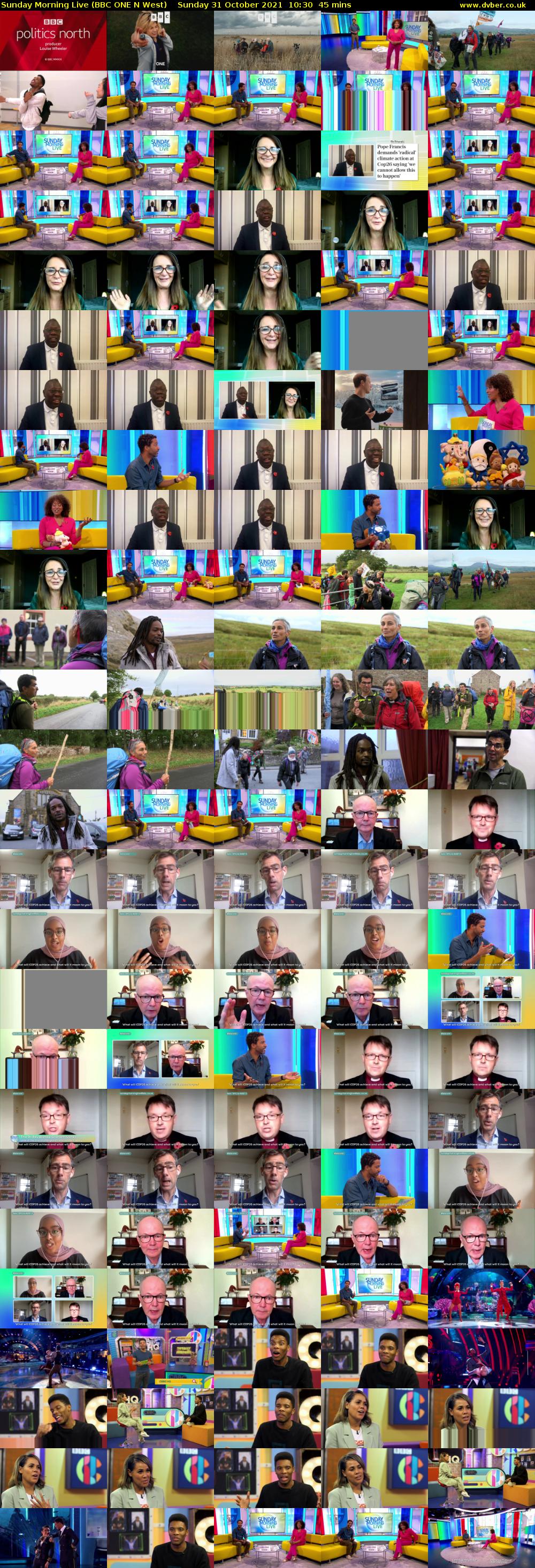 Sunday Morning Live (BBC ONE N West) Sunday 31 October 2021 10:30 - 11:15