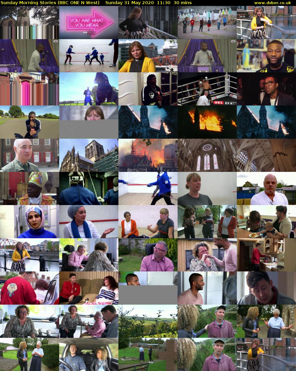 Sunday Morning Stories (BBC ONE N West) Sunday 31 May 2020 11:30 - 12:00