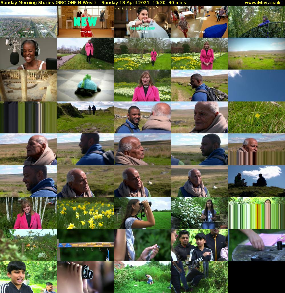 Sunday Morning Stories (BBC ONE N West) Sunday 18 April 2021 10:30 - 11:00