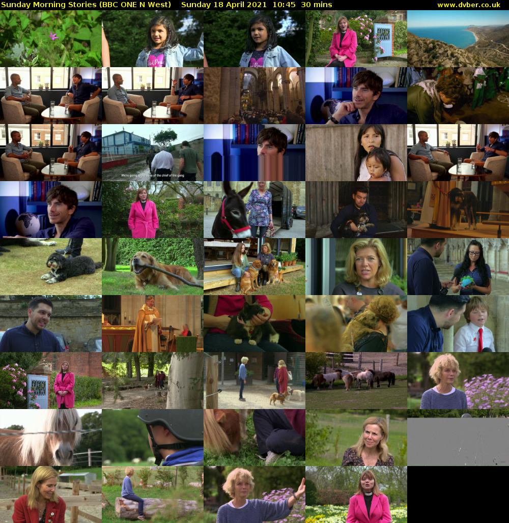 Sunday Morning Stories (BBC ONE N West) Sunday 18 April 2021 10:45 - 11:15