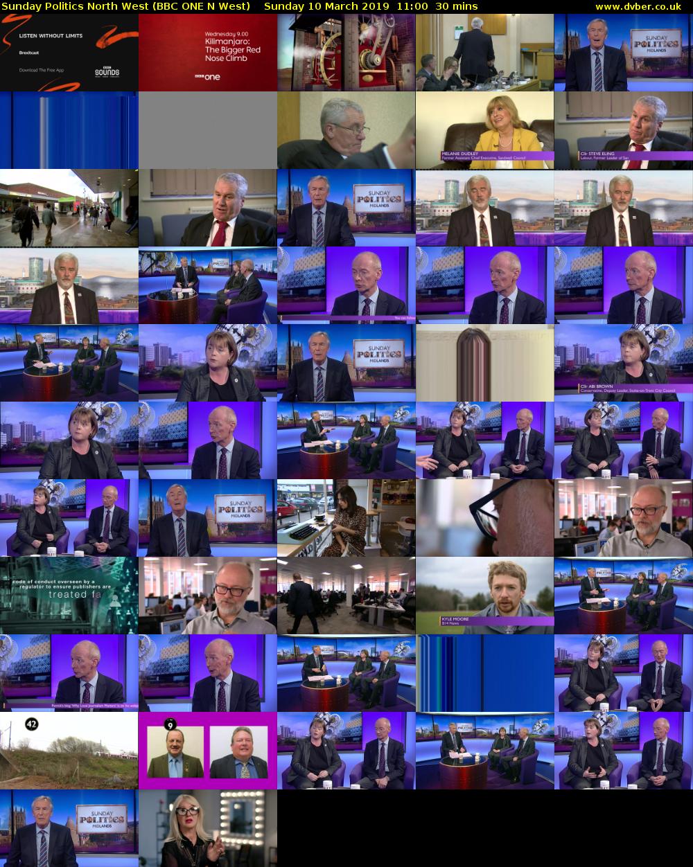 Sunday Politics North West (BBC ONE N West) Sunday 10 March 2019 11:00 - 11:30