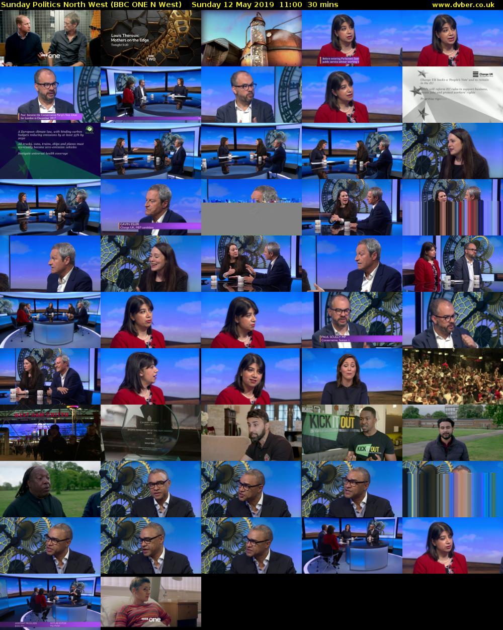 Sunday Politics North West (BBC ONE N West) Sunday 12 May 2019 11:00 - 11:30