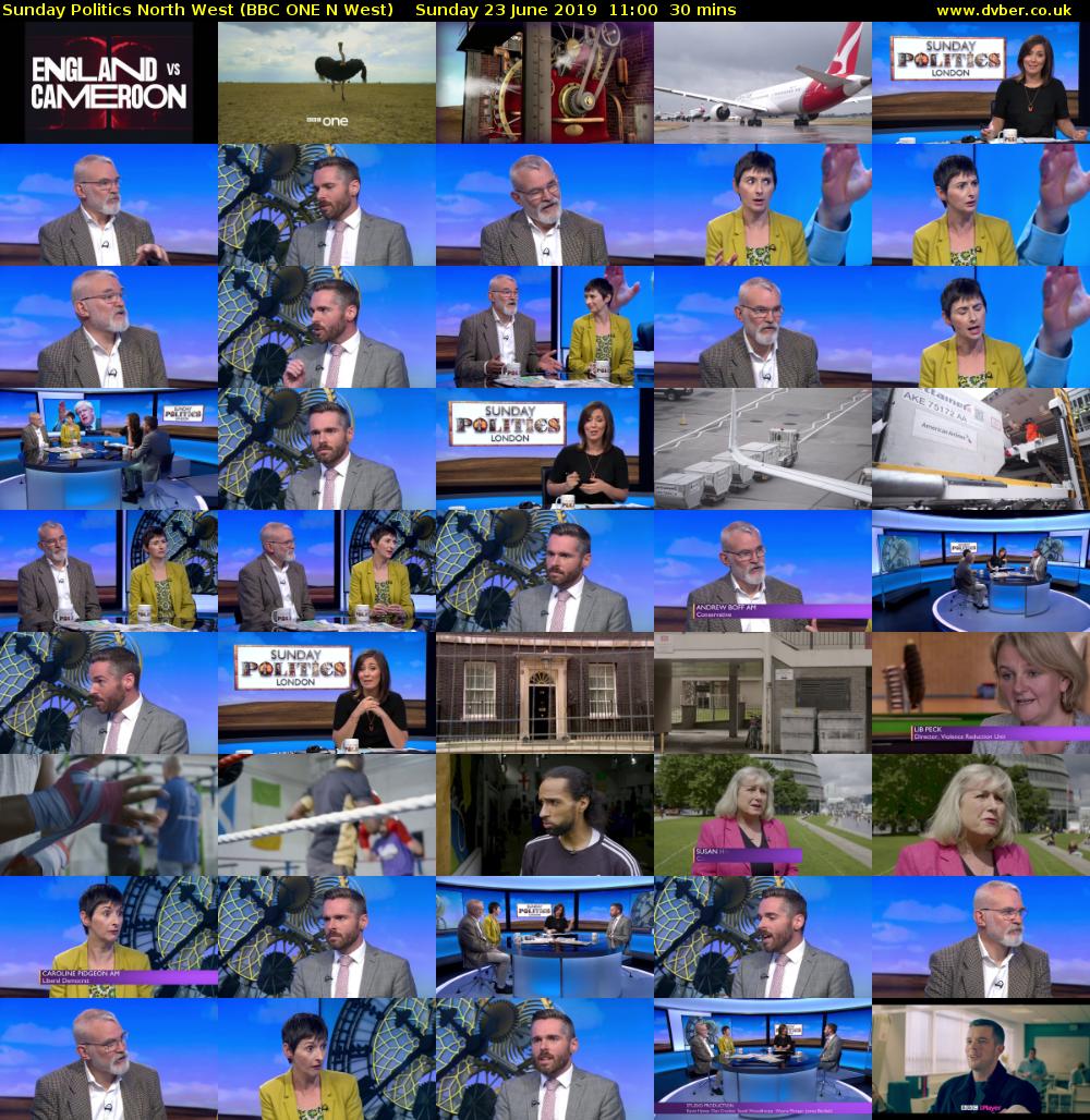 Sunday Politics North West (BBC ONE N West) Sunday 23 June 2019 11:00 - 11:30