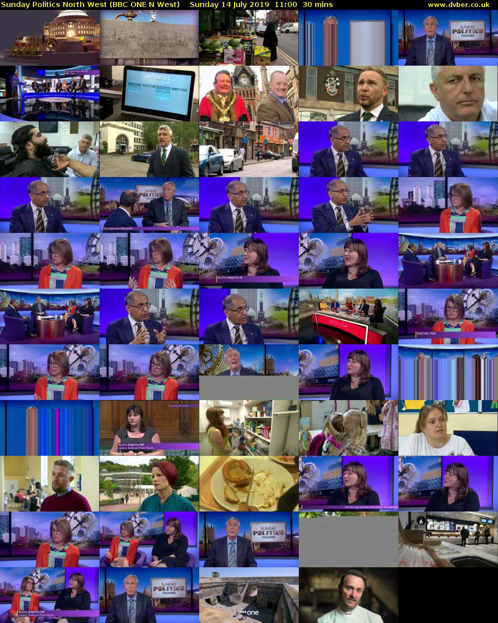 Sunday Politics North West (BBC ONE N West) Sunday 14 July 2019 11:00 - 11:30