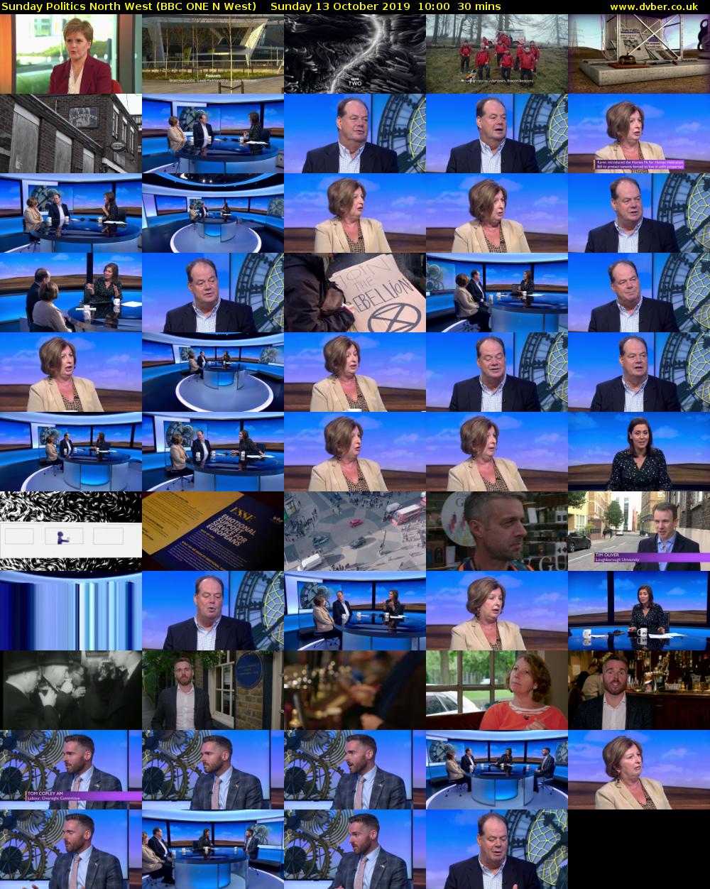 Sunday Politics North West (BBC ONE N West) Sunday 13 October 2019 10:00 - 10:30