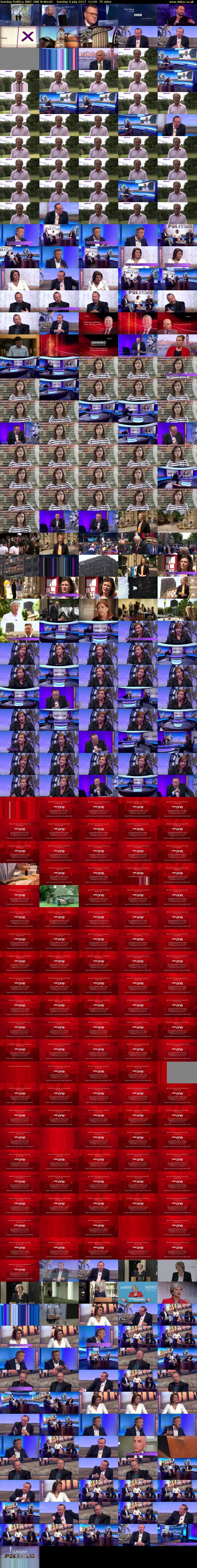 Sunday Politics (BBC ONE N West) Sunday 9 July 2017 11:00 - 12:15