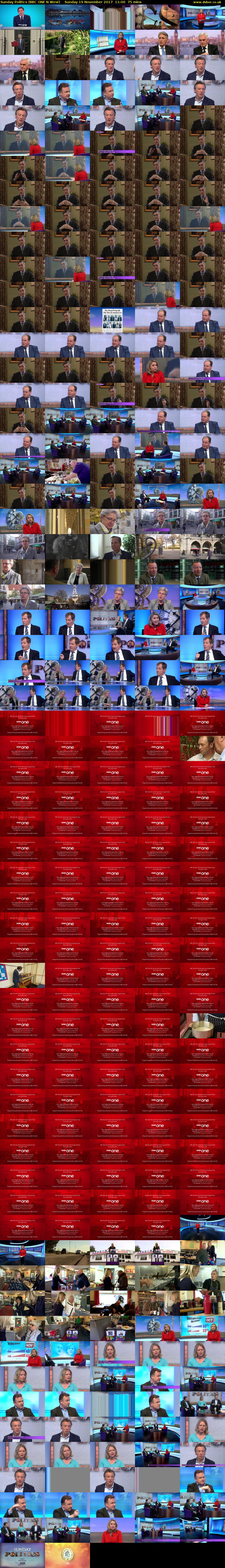 Sunday Politics (BBC ONE N West) Sunday 19 November 2017 11:00 - 12:15