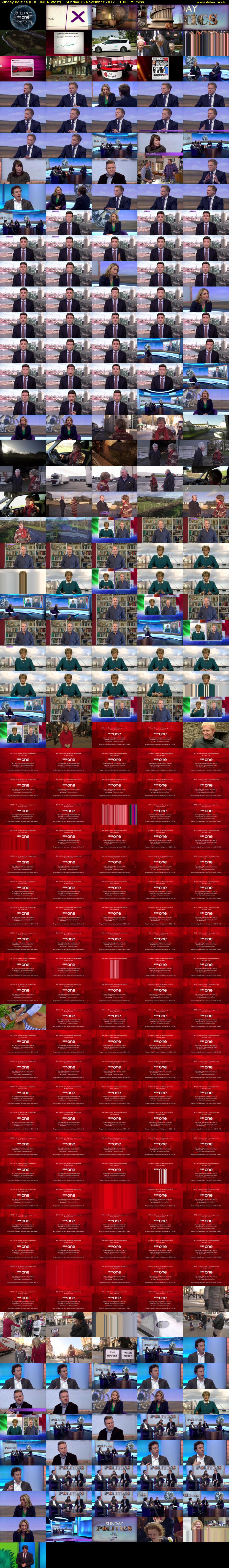 Sunday Politics (BBC ONE N West) Sunday 26 November 2017 11:00 - 12:15