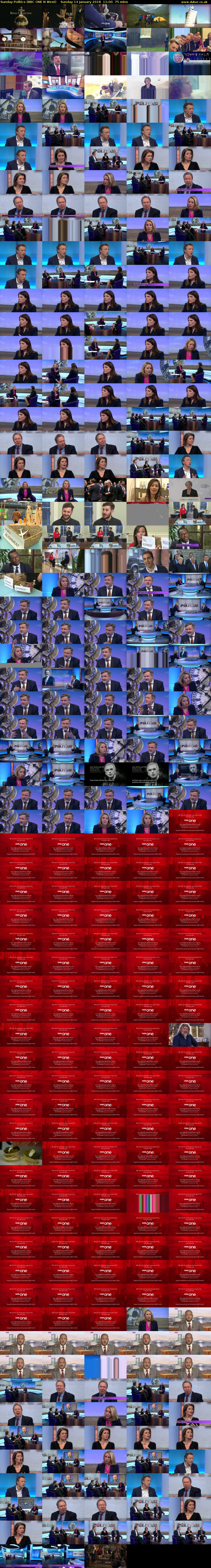 Sunday Politics (BBC ONE N West) Sunday 14 January 2018 11:00 - 12:15
