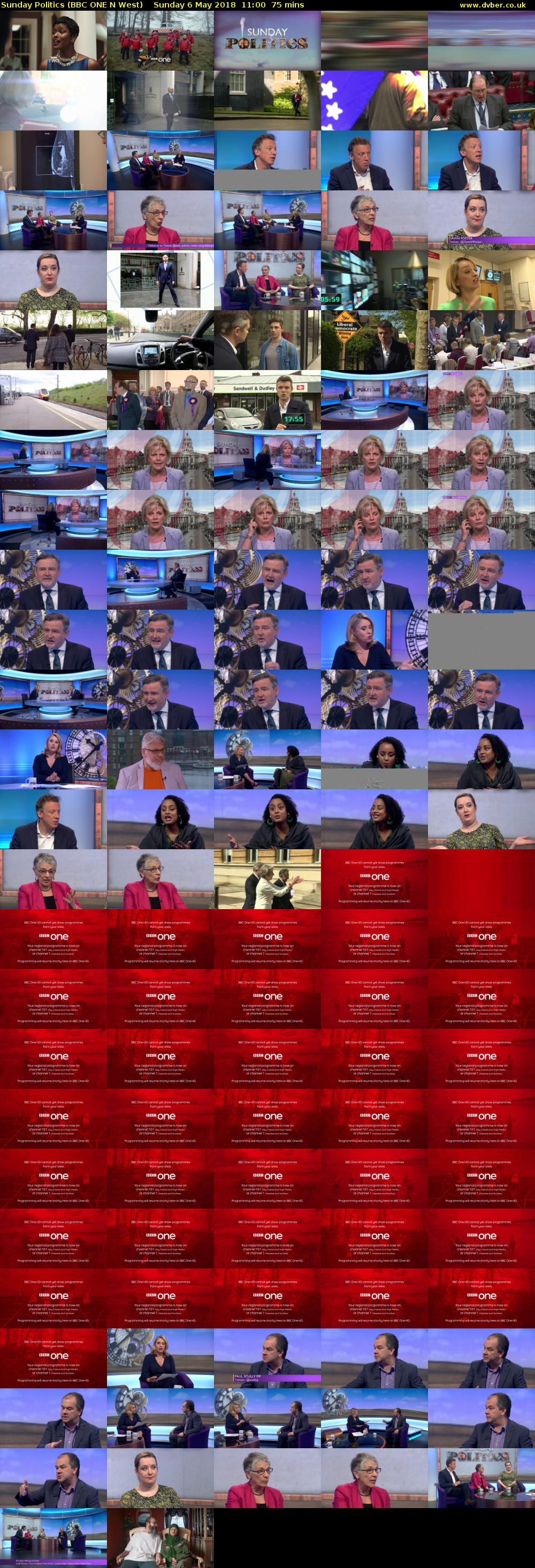 Sunday Politics (BBC ONE N West) Sunday 6 May 2018 11:00 - 12:15