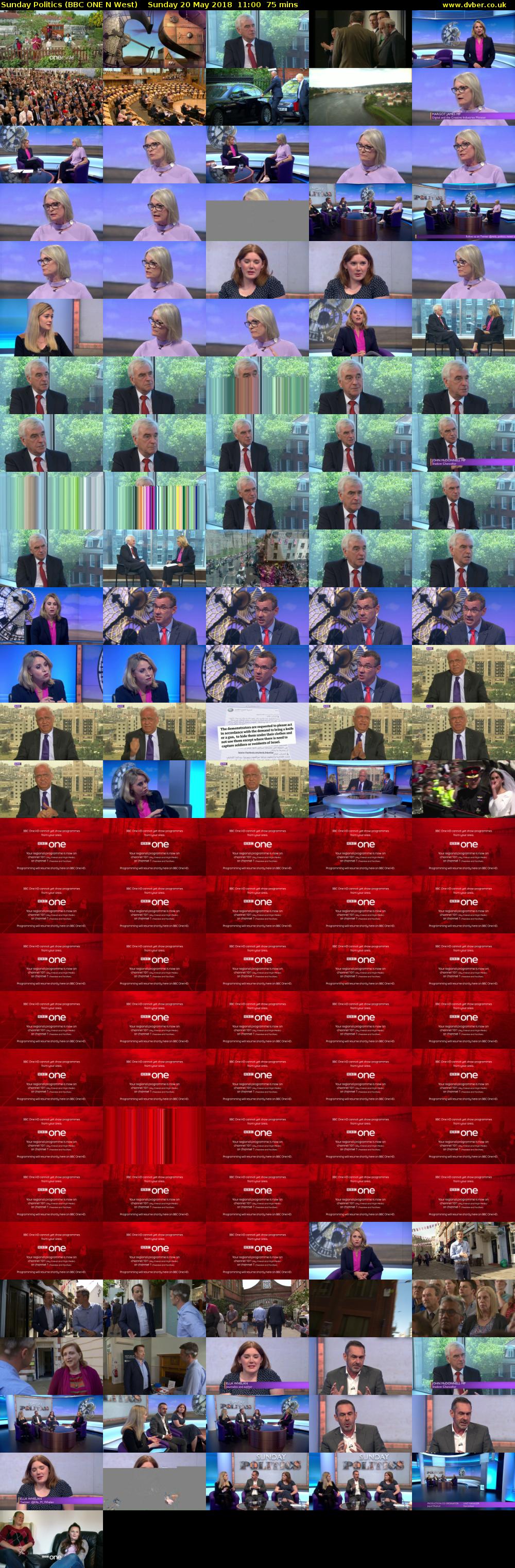 Sunday Politics (BBC ONE N West) Sunday 20 May 2018 11:00 - 12:15